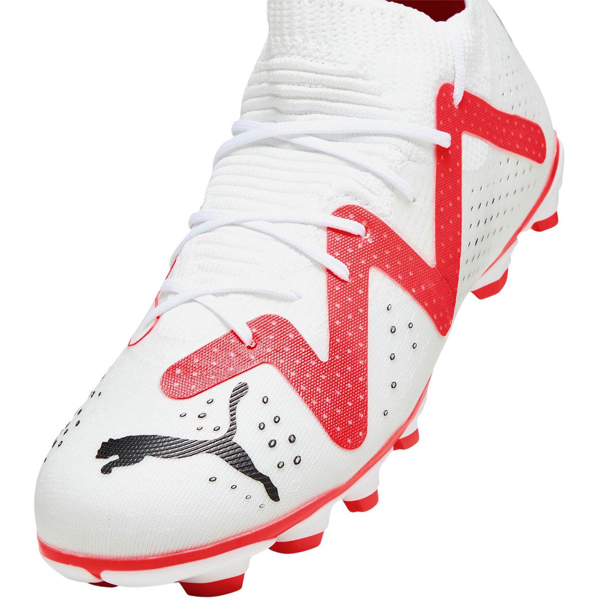 PUMA Future Match FG/AG Fotballsko Barn PUMA White-PUMA Black-Fire Orc