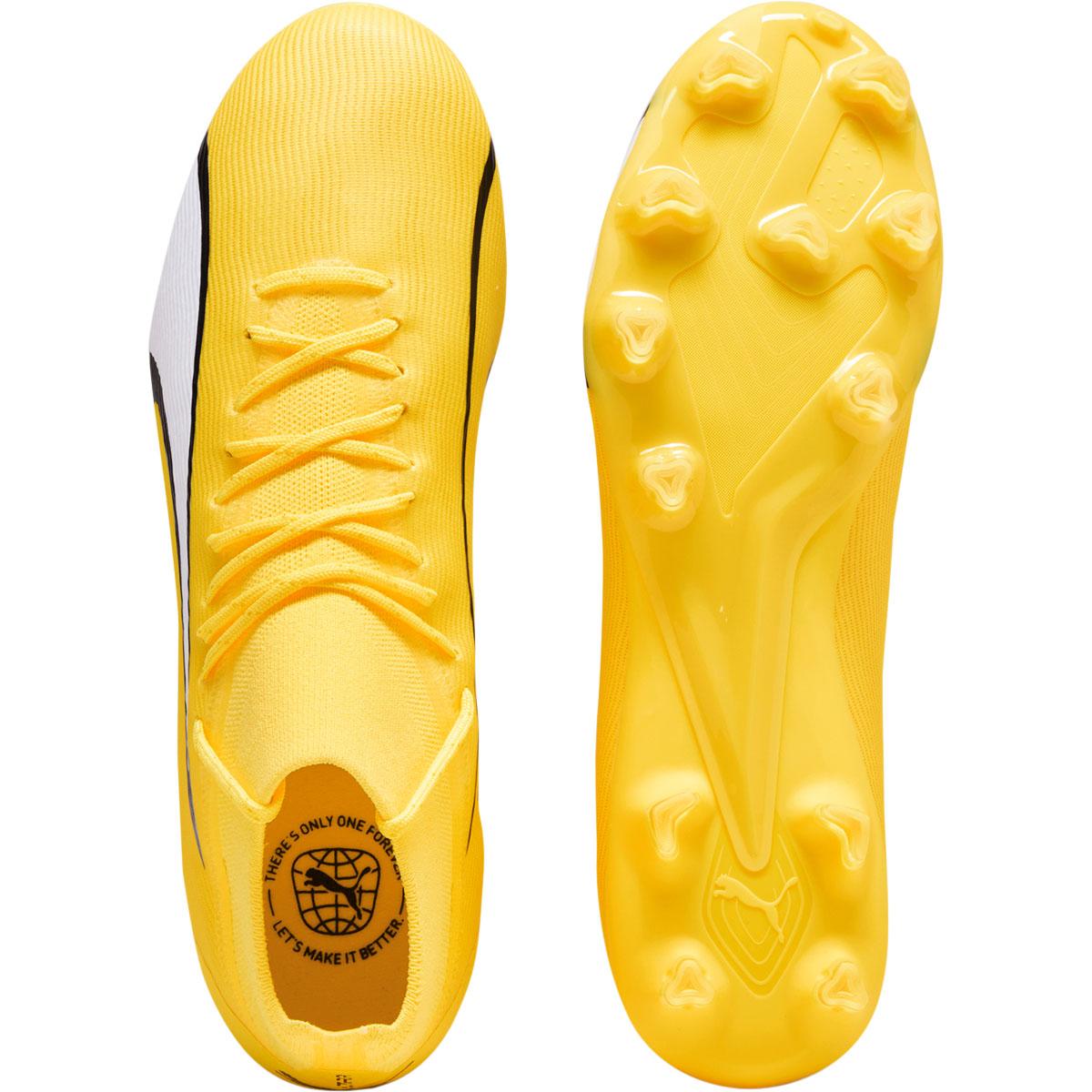 PUMA Ultra Pro MC FG/AG Fodboldstøvler Yellow Blaze-PUMA White-PUMA B