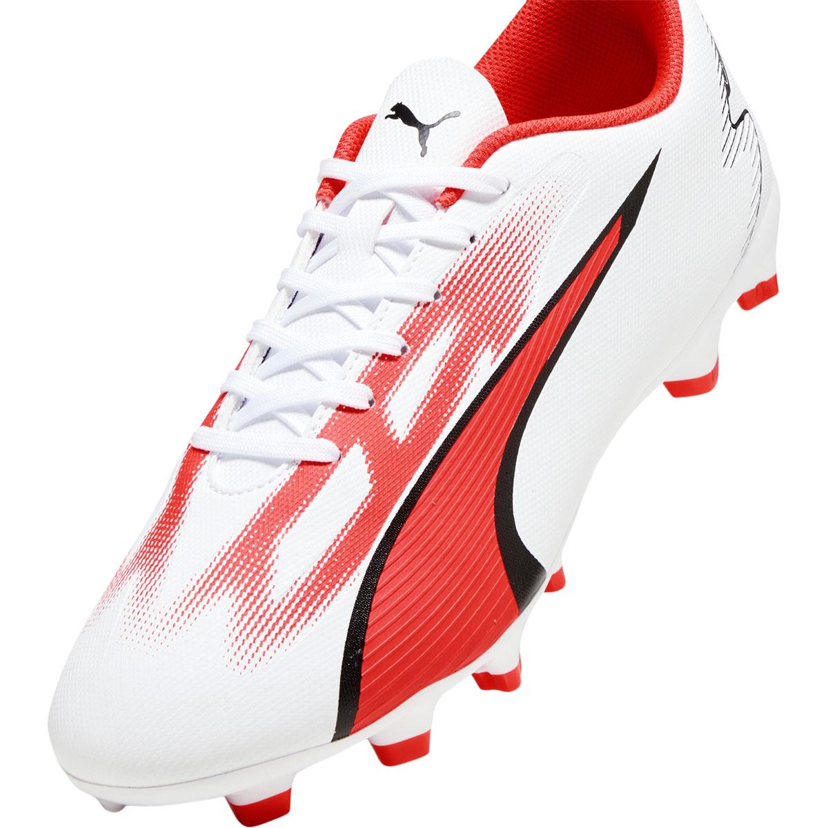 PUMA Ultra Play FG/AG Fodboldstøvler PUMA White-PUMA Black-Fire Orc