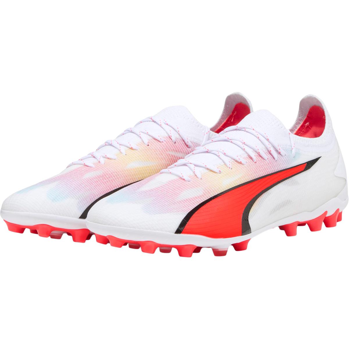 PUMA Ultra Ultimate FG/MG Fodboldstøvler PUMA White-PUMA Black-Fire Orc