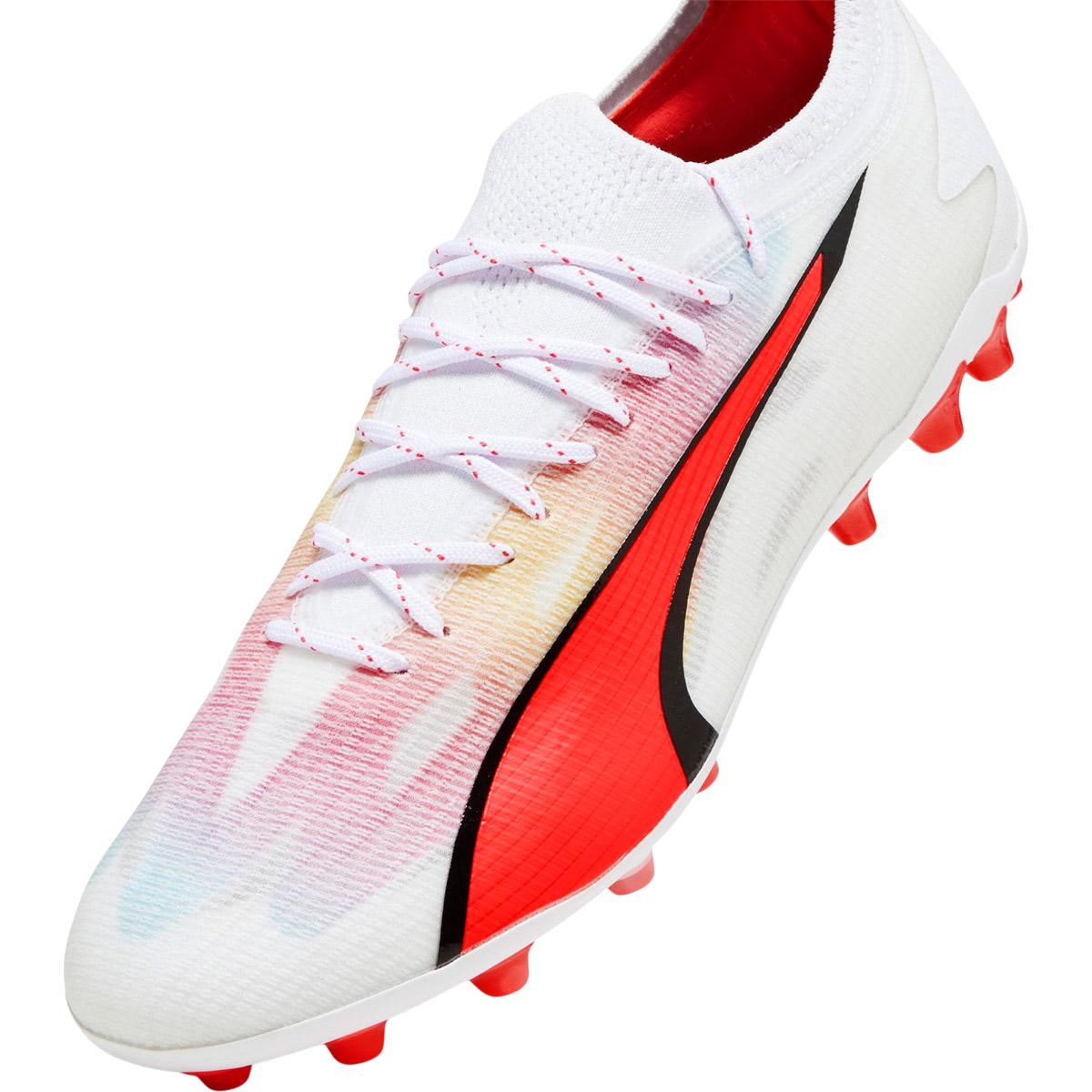PUMA Ultra Ultimate FG/MG Fodboldstøvler PUMA White-PUMA Black-Fire Orc