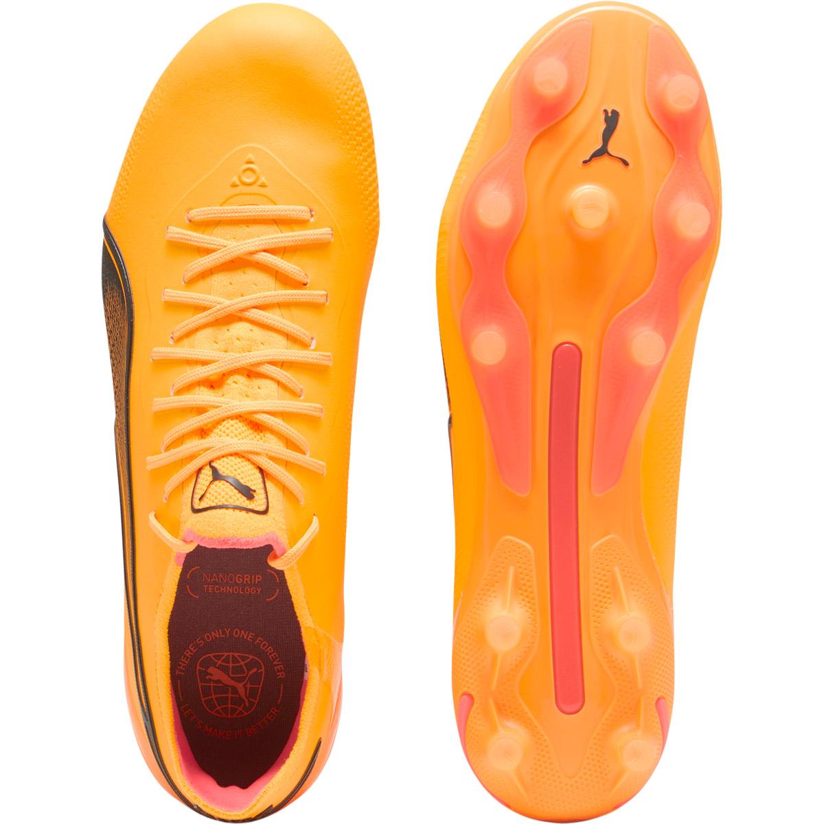 PUMA King Ultimate FG/AG Fodboldstøvler Sun Stream-PUMA Black-Sunset G