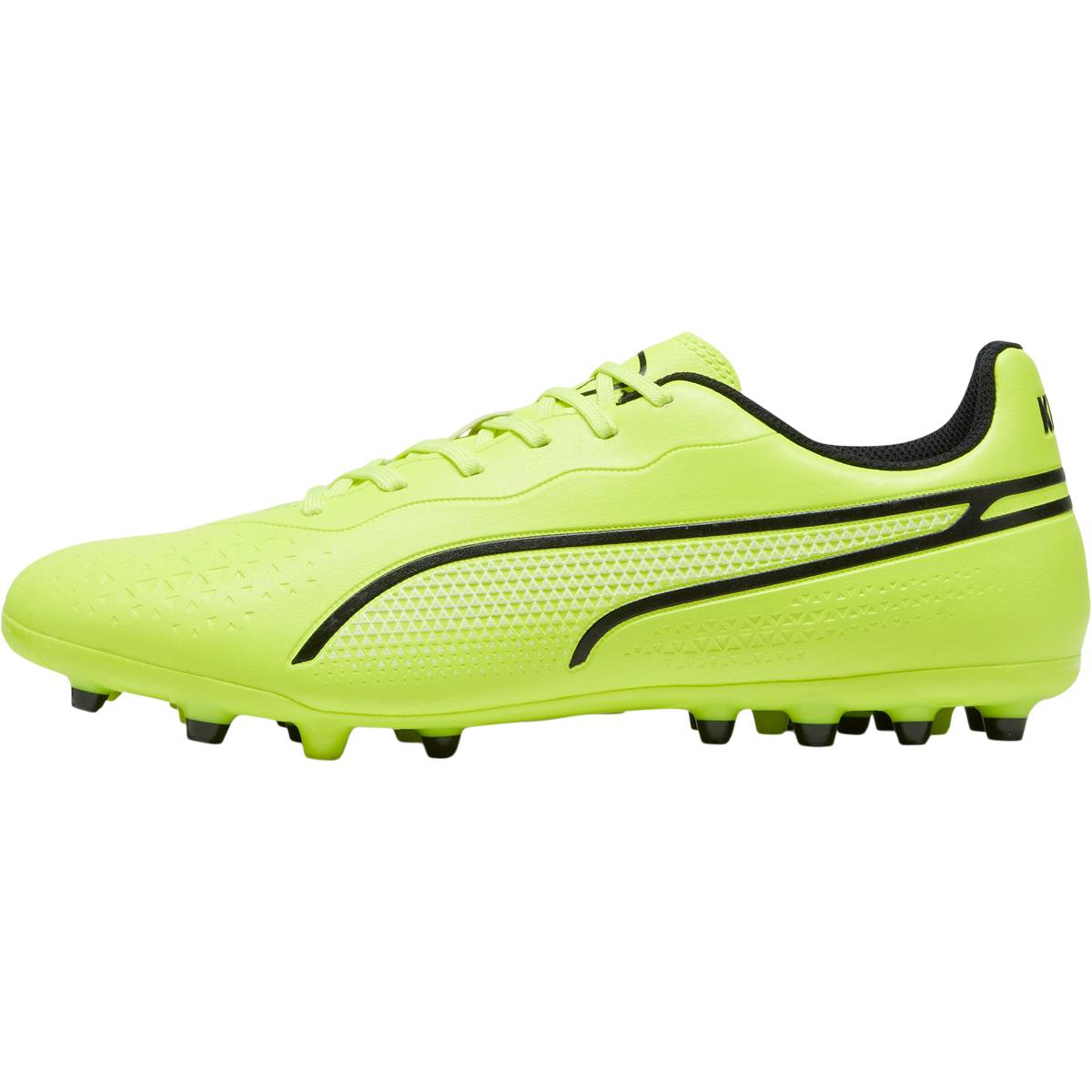 PUMA King Match MG Fodboldstøvler Electric Lime-PUMA Black