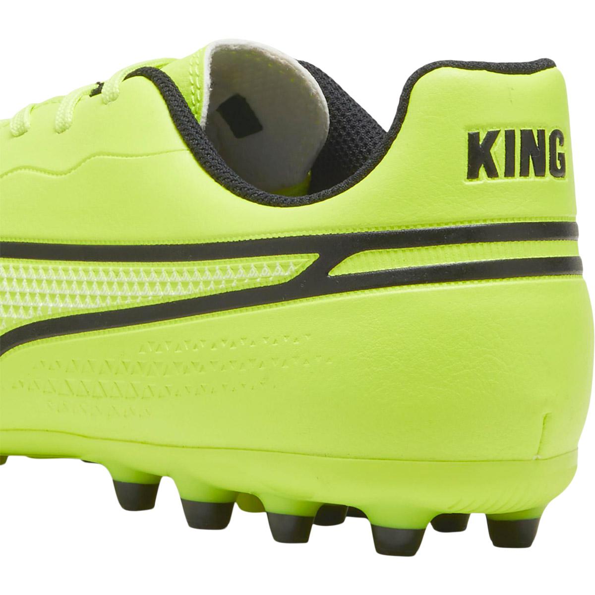 PUMA King Match MG Fodboldstøvler Electric Lime-PUMA Black