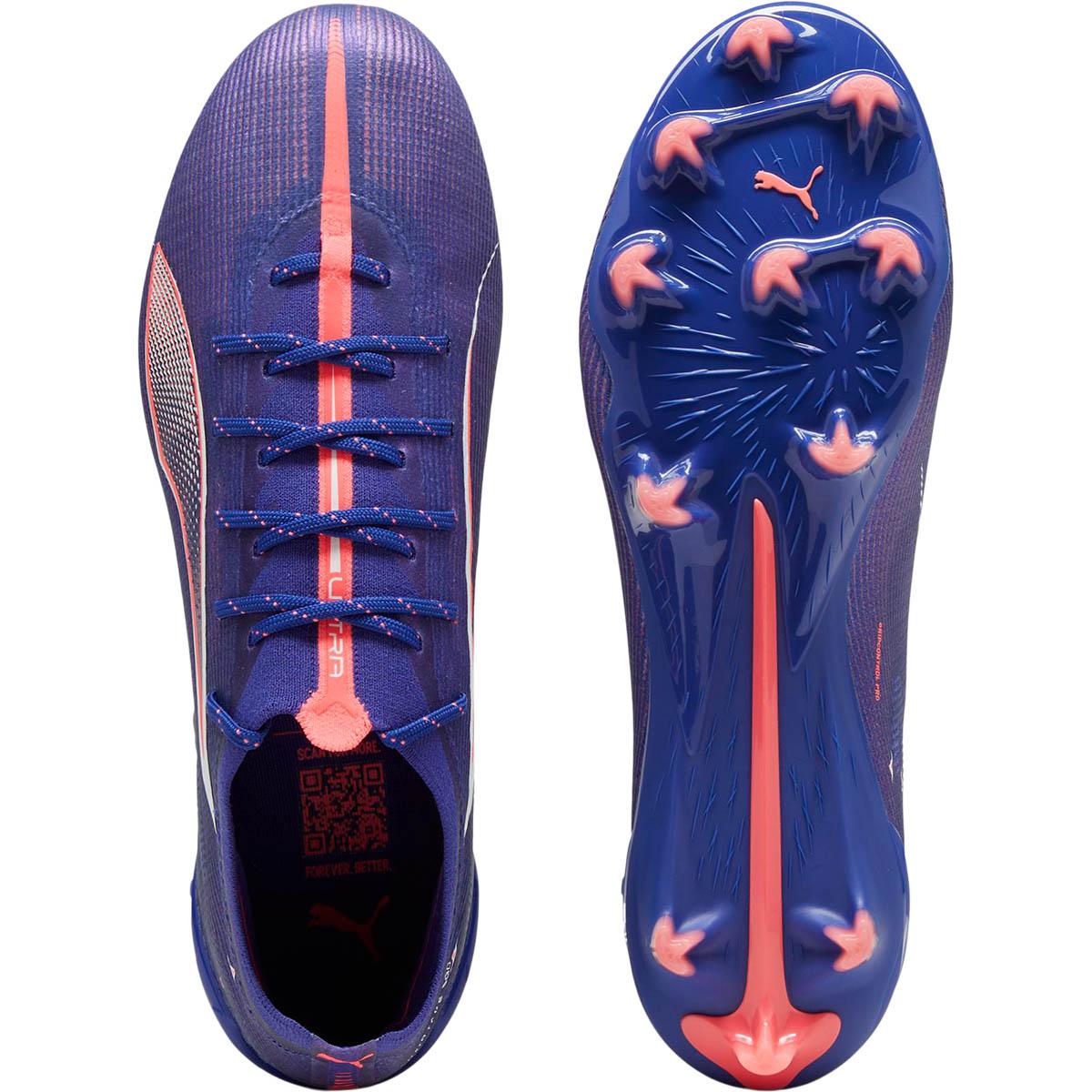 PUMA Ultra 5 Ultimate FG Fodboldstøvler Lapis Lazuli-PUMA White-Sunset Glow
