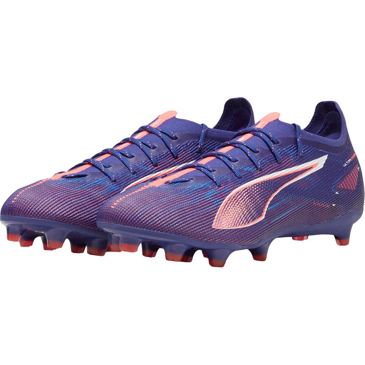 PUMA Ultra 5 Pro FG/AG Fodboldstøvler Lapis Lazuli-PUMA White-Sunset Glow