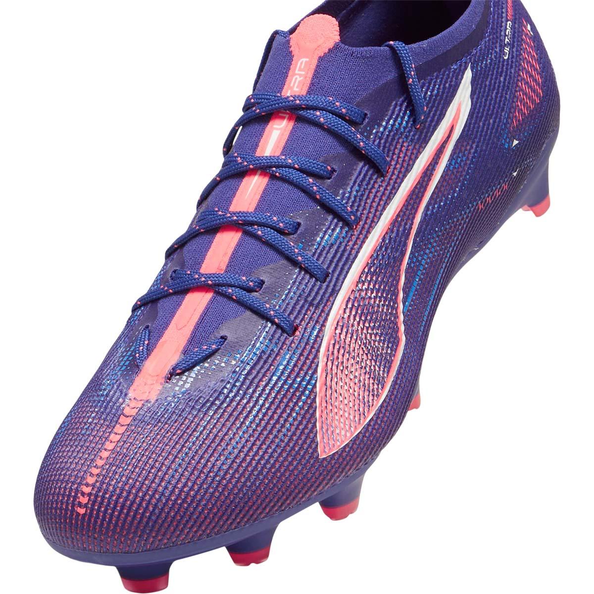 PUMA Ultra 5 Pro FG/AG Fodboldstøvler Lapis Lazuli-PUMA White-Sunset Glow