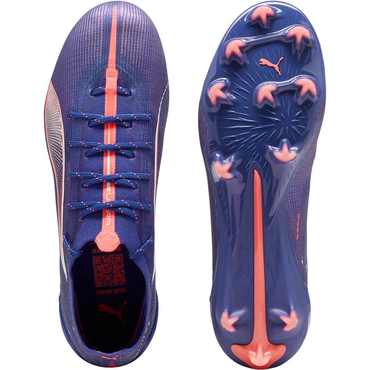 PUMA Ultra 5 Ultimate FG Fodboldstøvler Dame Lapis Lazuli-PUMA White-Sunset Glow