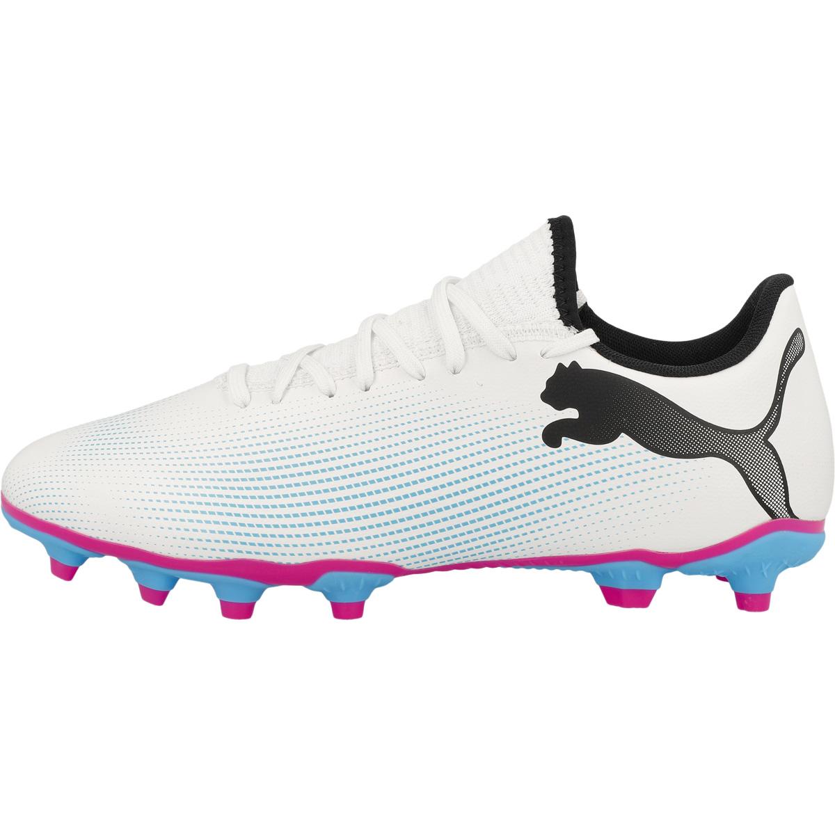 PUMA Future 7 Play FG/AG Fodboldstøvler PUMA White-PUMA Black-Poison P