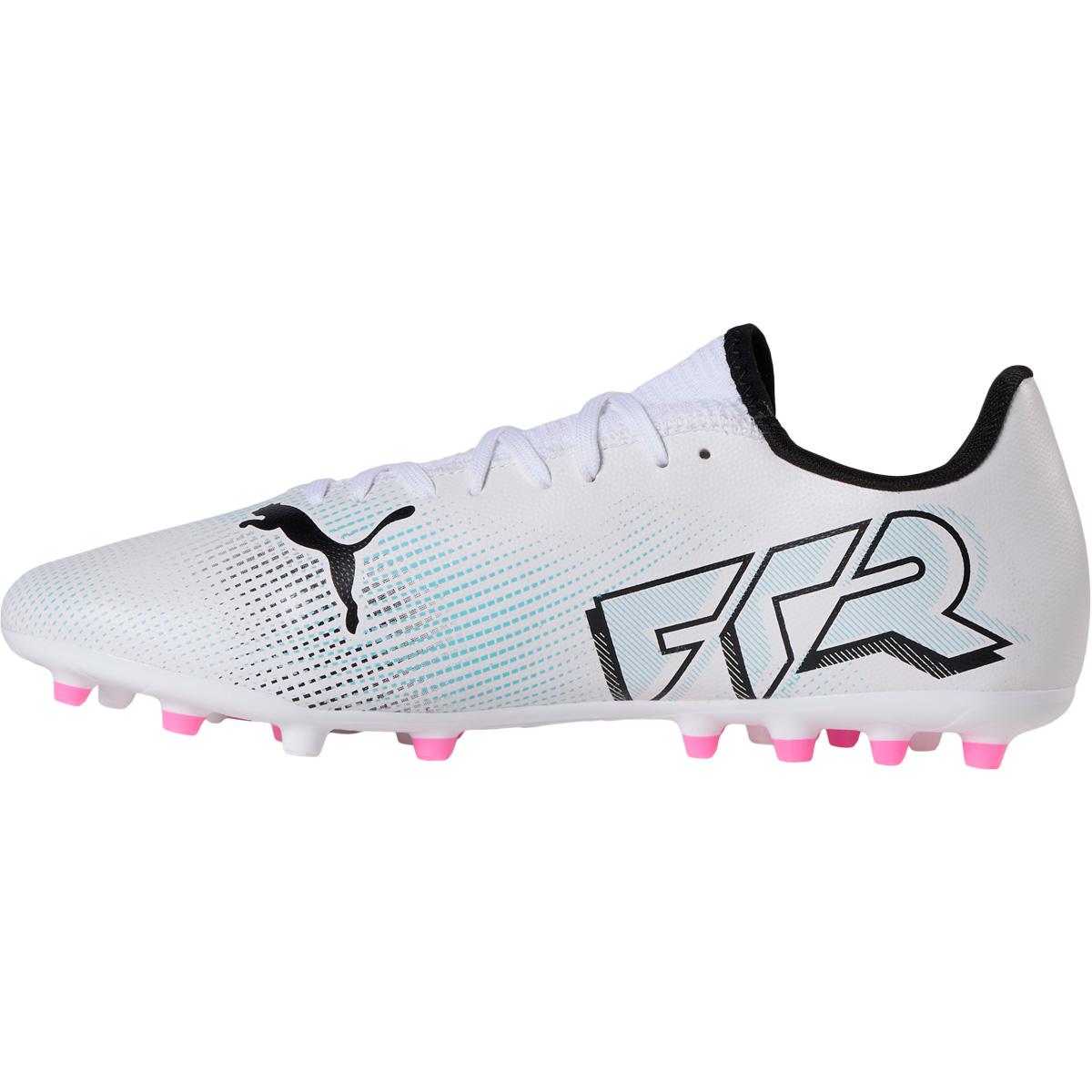 PUMA Future 7 Play MG Fodboldstøvler PUMA White-PUMA Black-Poison P