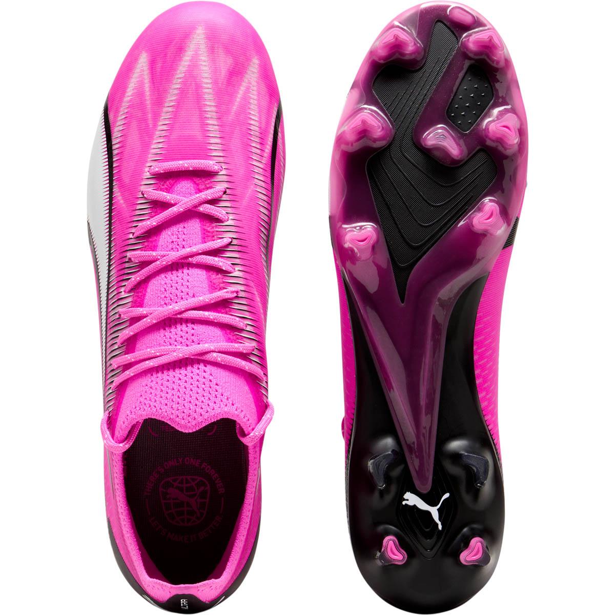 PUMA Ultra Ultimate FG/AG Fodboldstøvler Poison Pink-PUMA White-PUMA Bl