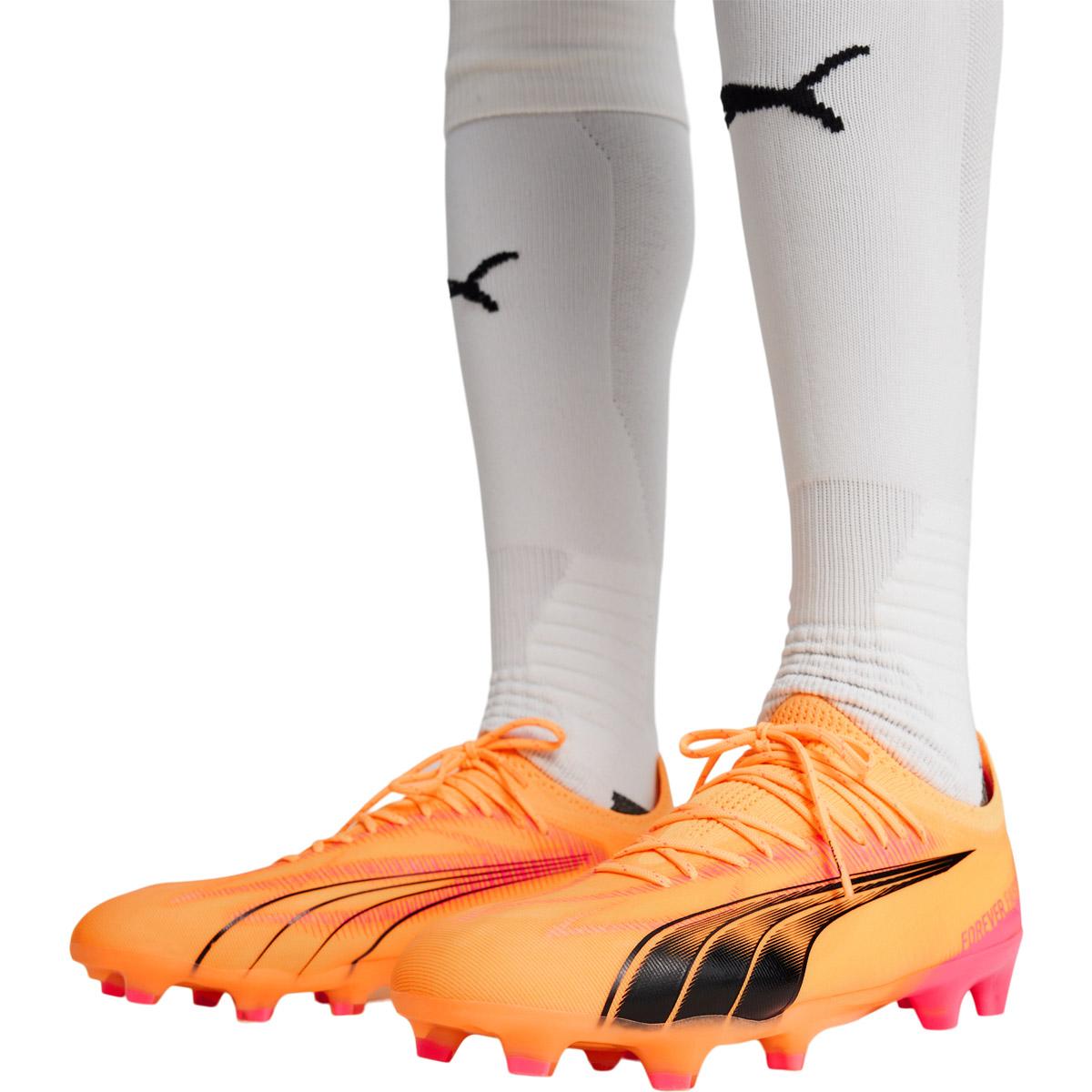 PUMA Ultra Ultimate FG/AG Fodboldstøvler Sun Stream-PUMA Black-Sunset G