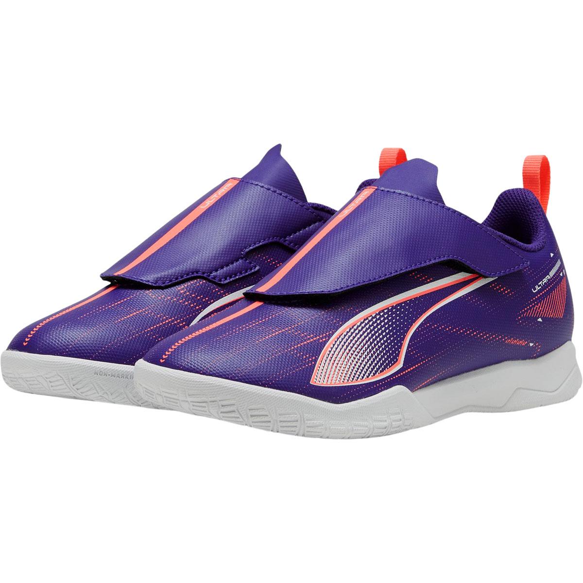 PUMA Ultra 5 PLAY IT Fotbollsskor Barn Lapis Lazuli-PUMA White-Sunset Glow
