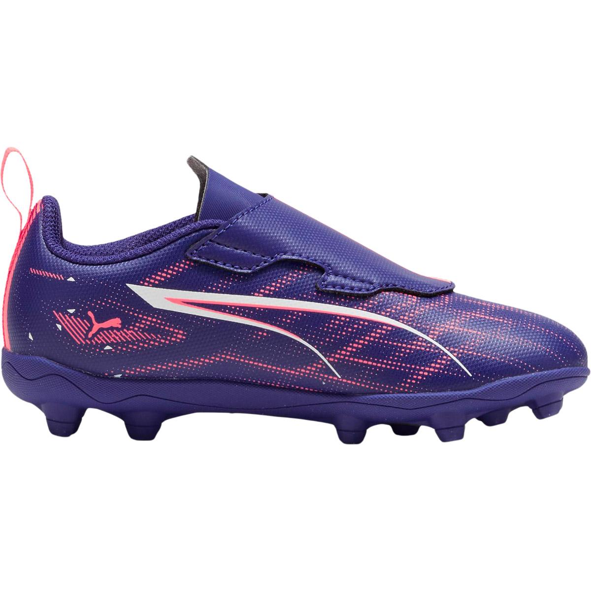 PUMA Ultra 5 Play FG/AG RB Fotballsko Barn Lapis Lazuli-PUMA White-Sunset Glow