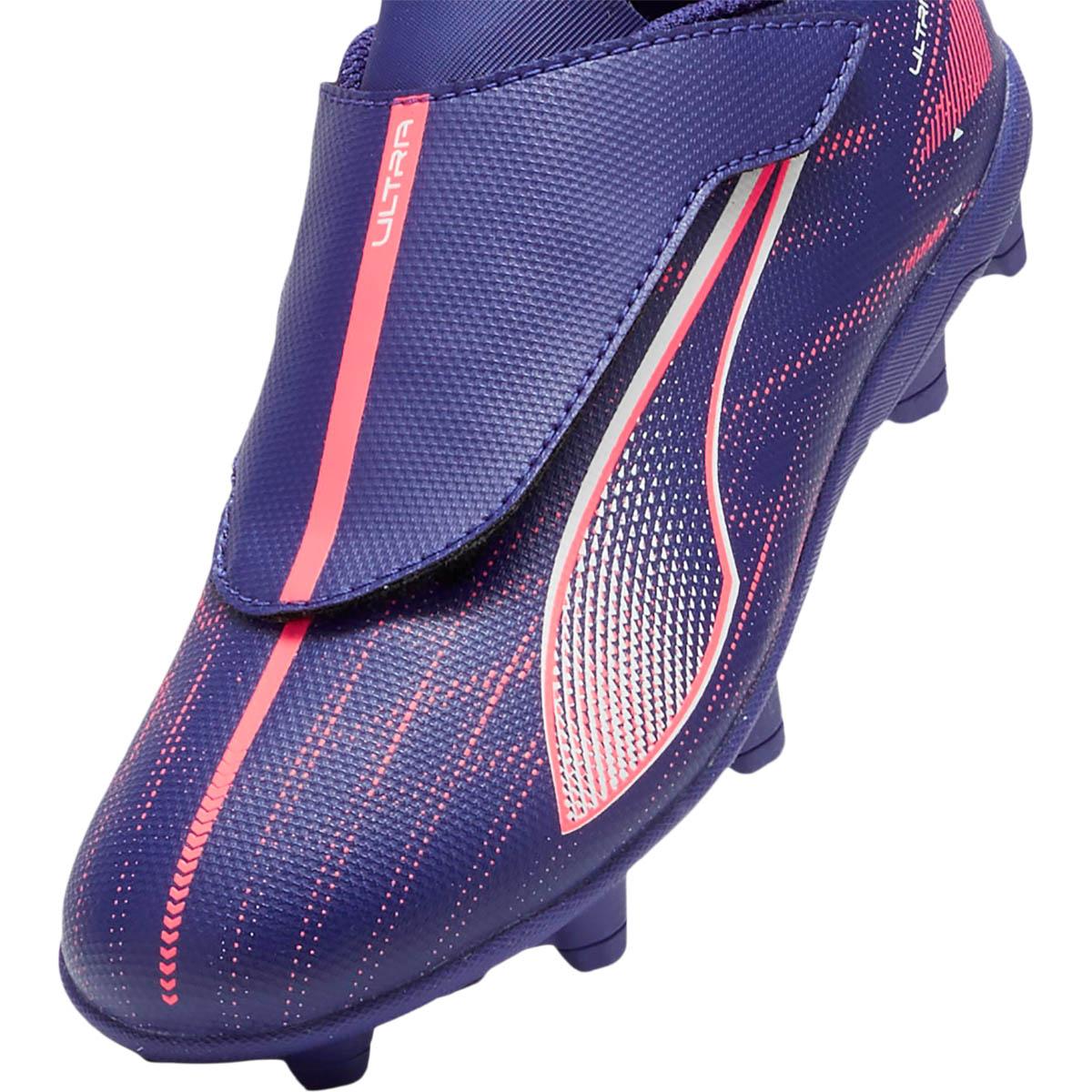 PUMA Ultra 5 Play FG/AG RB Fotballsko Barn Lapis Lazuli-PUMA White-Sunset Glow
