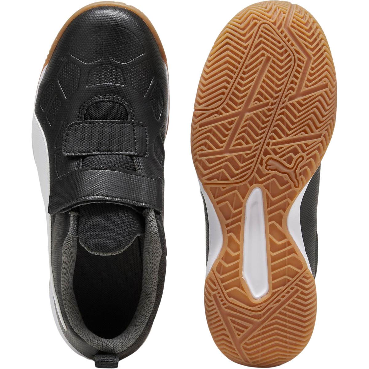 PUMA Tenaz Borrelås Innendørssko Barn PUMA White-PUMA Black-Poison P