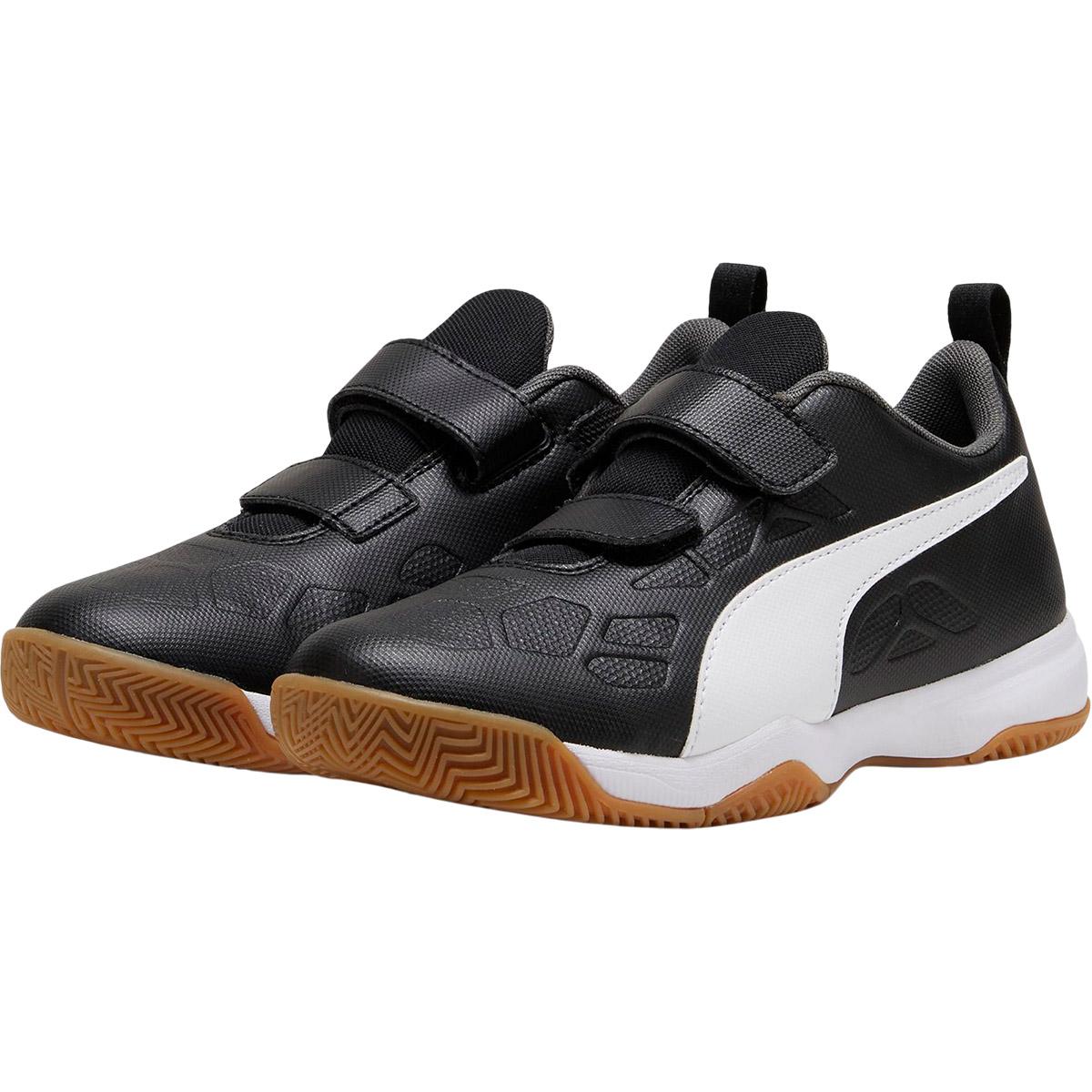 PUMA Tenaz Borrelås Innendørssko Barn PUMA White-PUMA Black-Poison P
