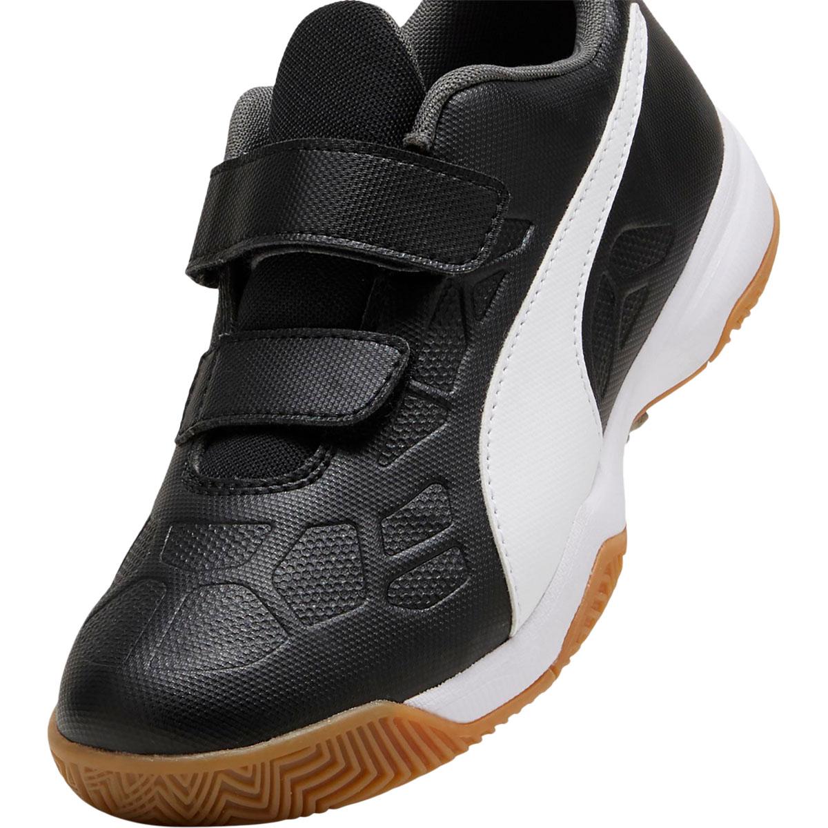 PUMA Tenaz Borrelås Innendørssko Barn PUMA White-PUMA Black-Poison P