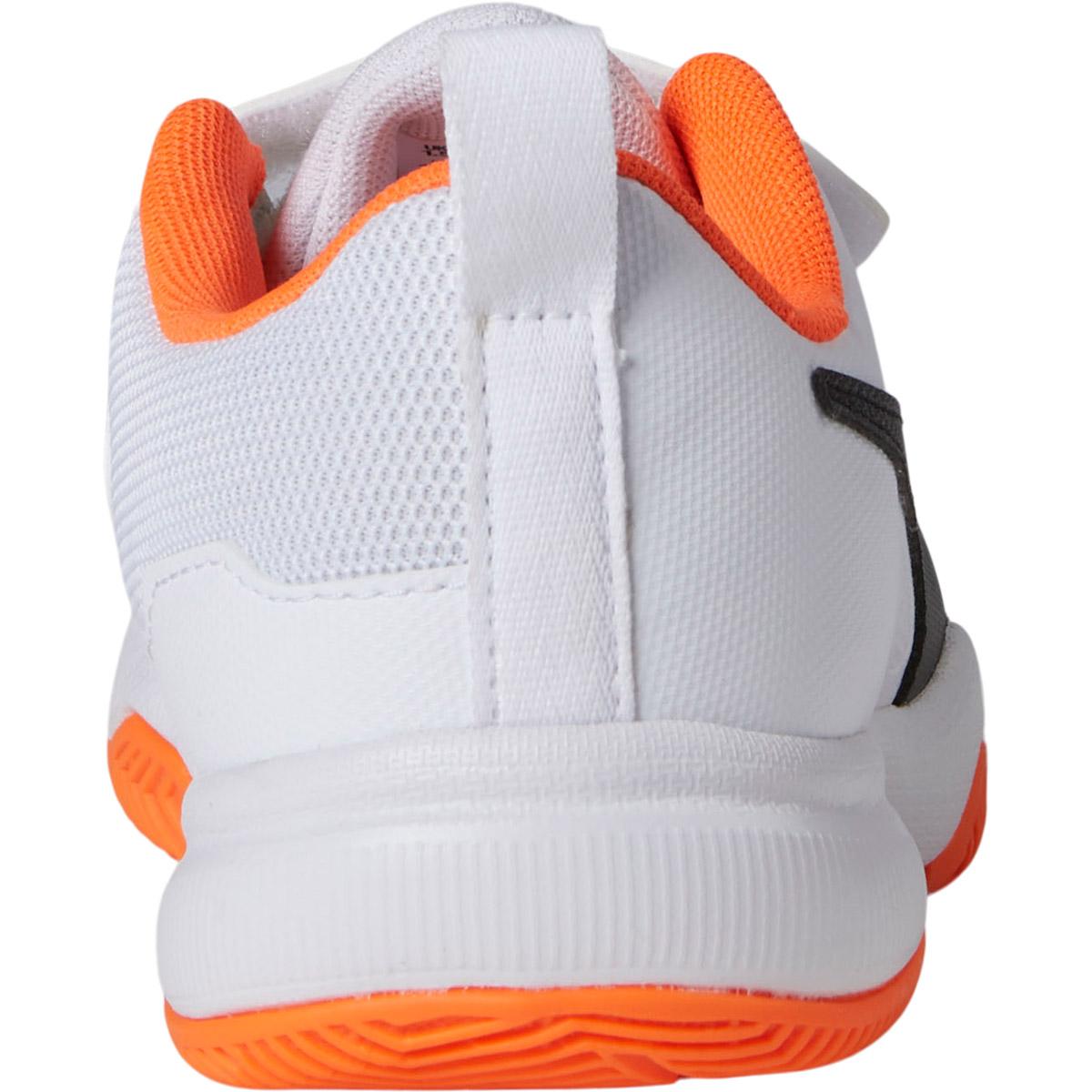 PUMA Tenaz Borrelås Innendørssko Barn Puma White-Puma Black-Shocking