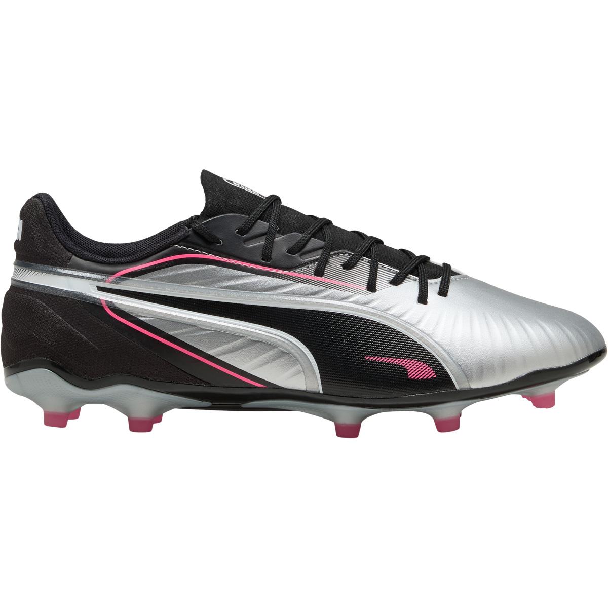 PUMA King Match FG/AG Fodboldstøvler Silver/Black