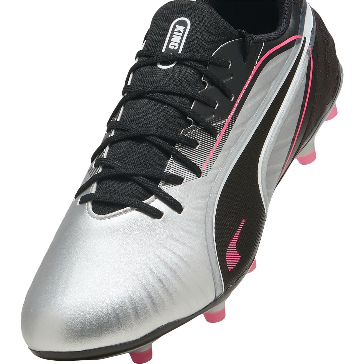 PUMA King Match FG/AG Fodboldstøvler Silver/Black