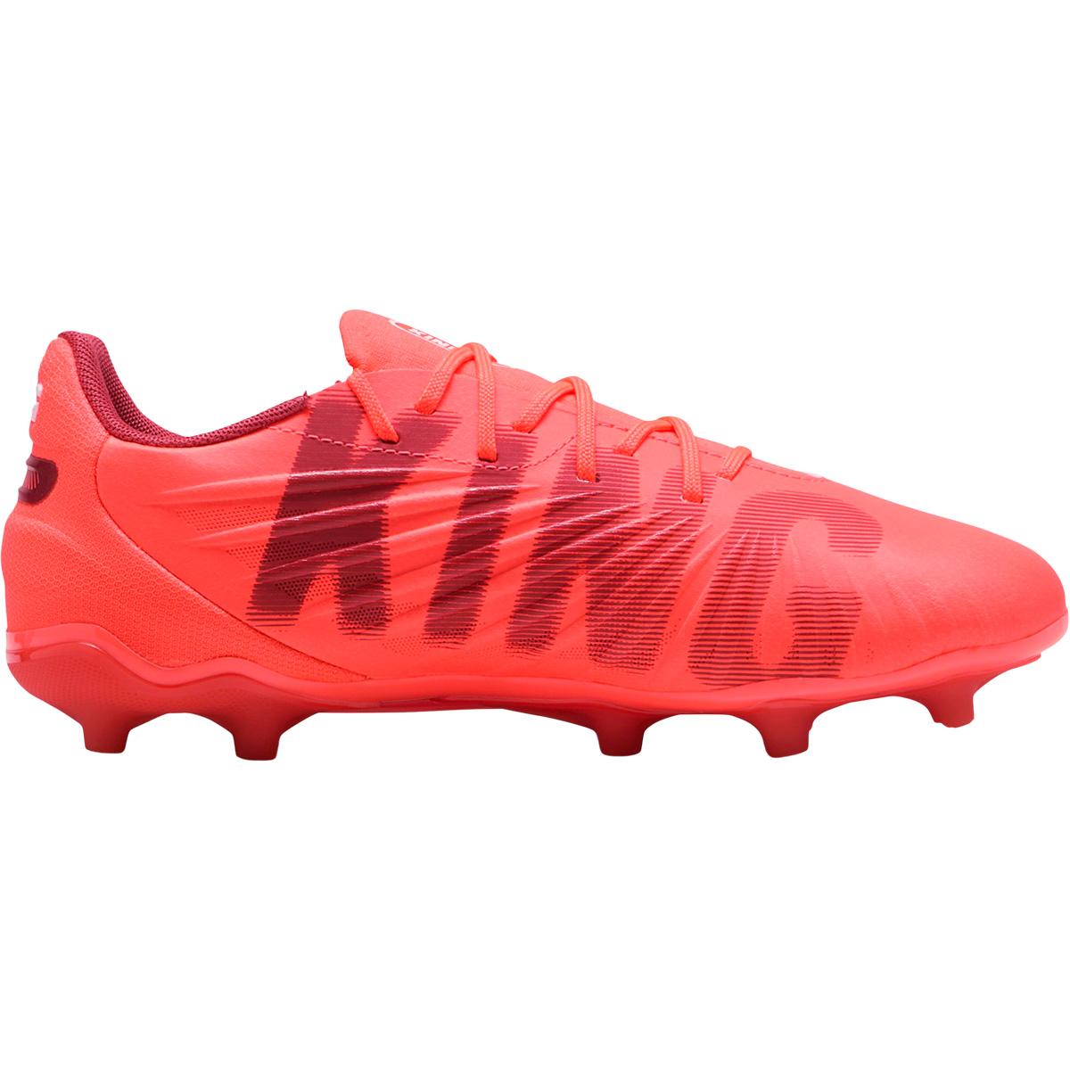 PUMA King Match FG/AG Fotballsko Barn PUMA White-PUMA Black-Poison P