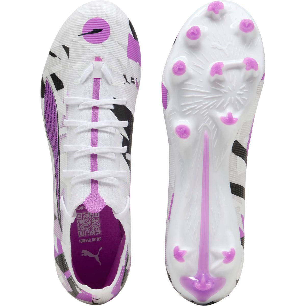 PUMA Ultra 5 Match Forever FG/AG Fodboldstøvler PUMA White-PUMA Black-Poison P