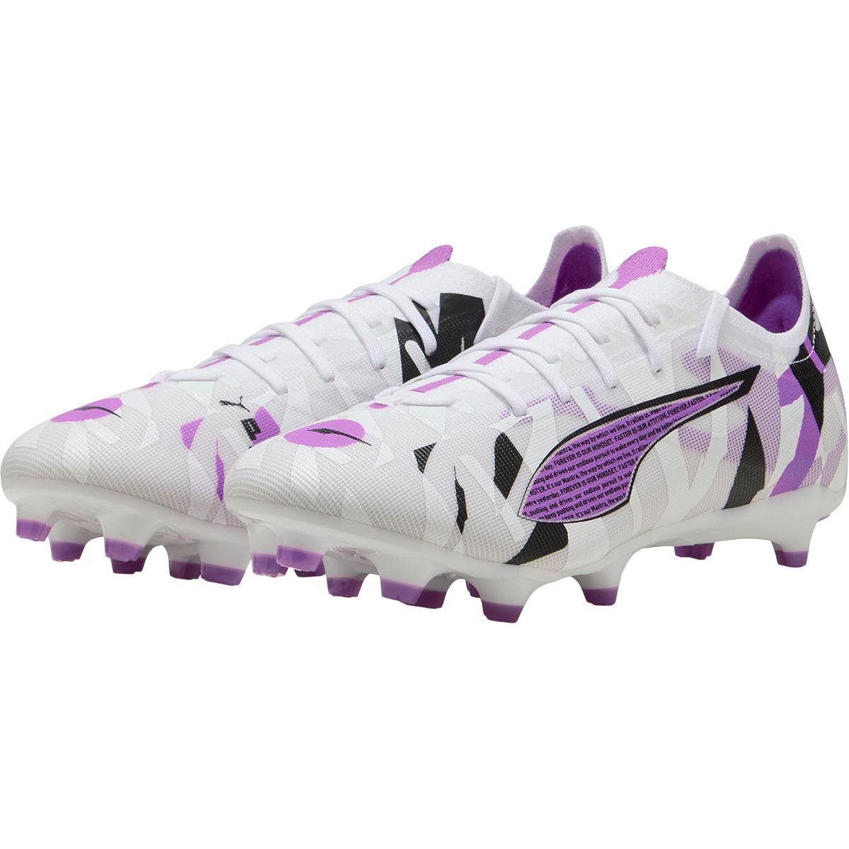 PUMA Ultra 5 Match Forever FG/AG Fodboldstøvler PUMA White-PUMA Black-Poison P