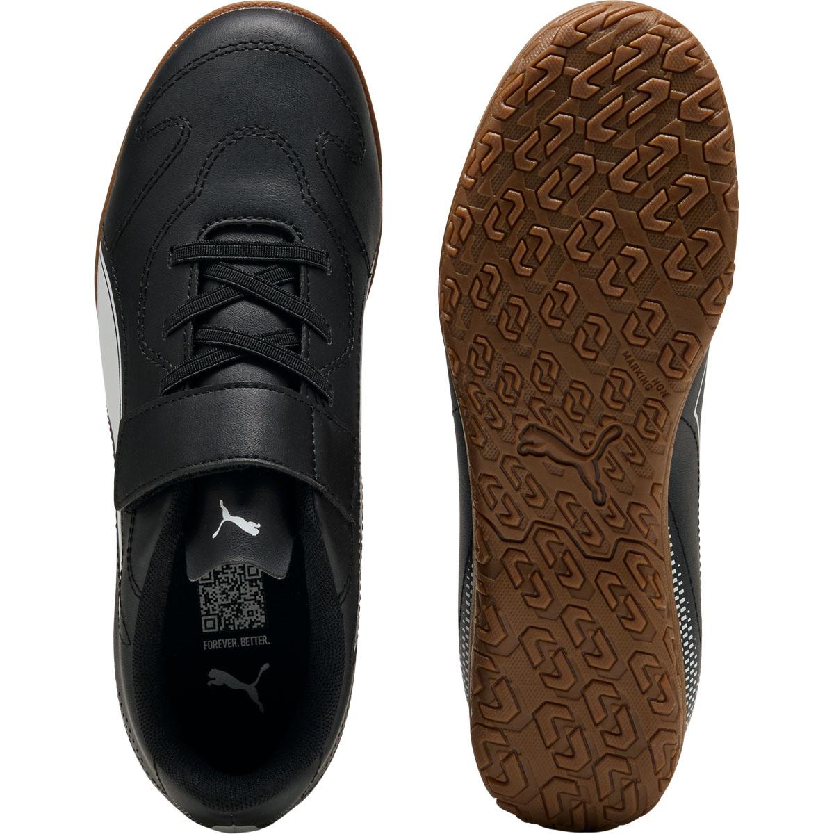 PUMA Vitoria II IT Velcro Fotballsko Barn Black