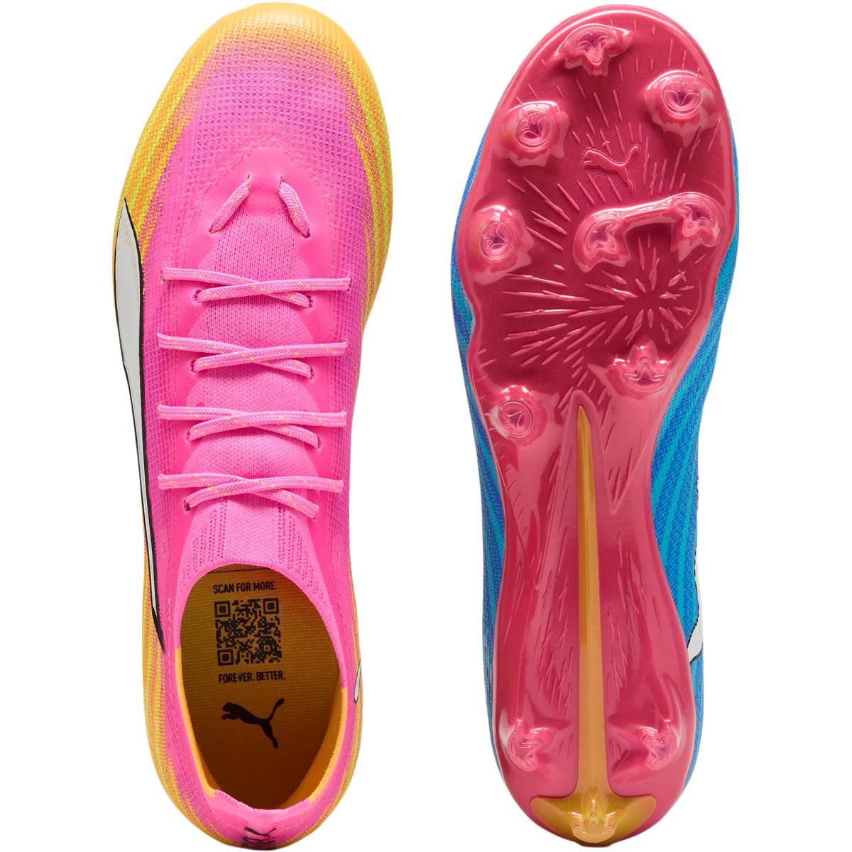 PUMA Ultra 6 Pro FG/AG Fotballsko Pink/Yellow/Blue