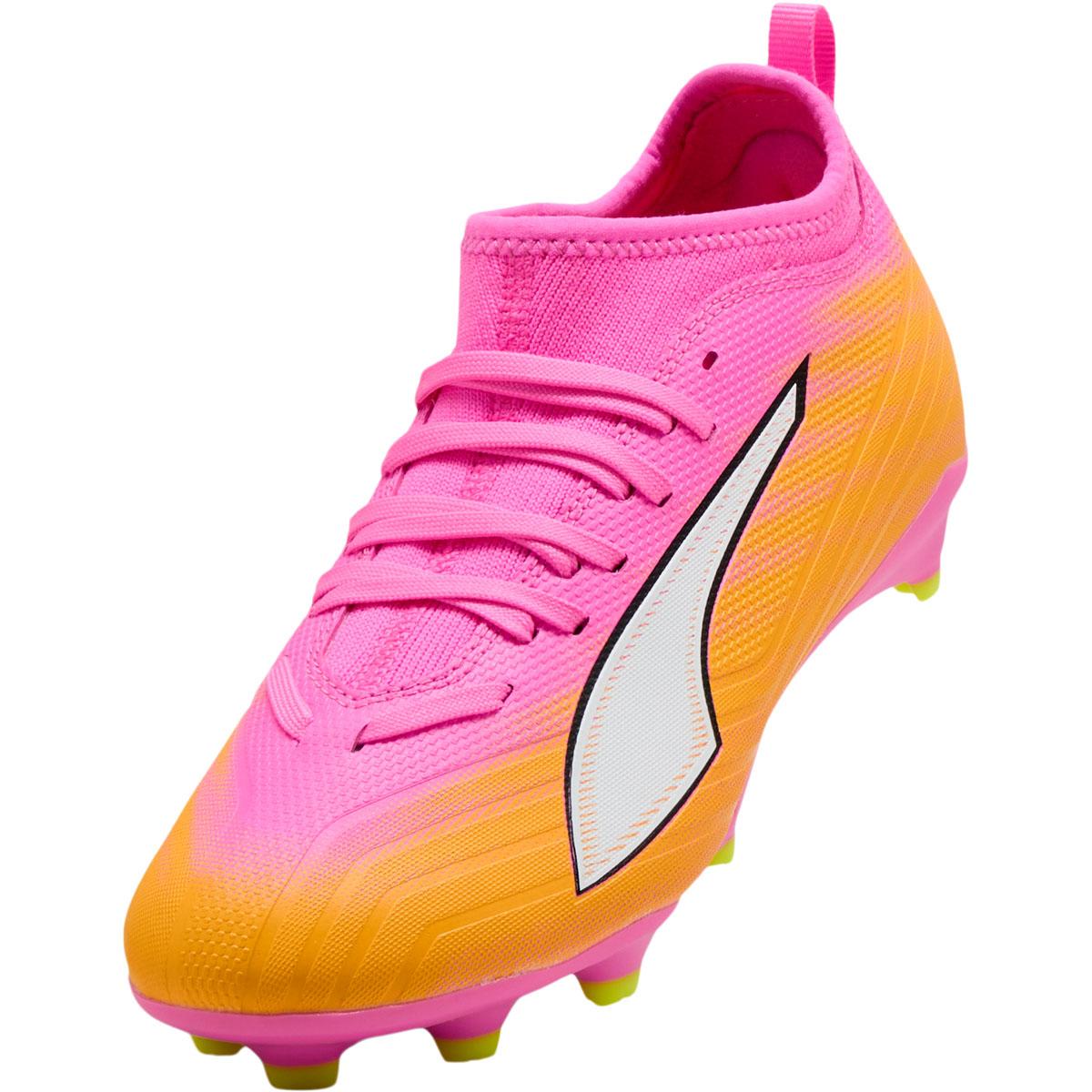 PUMA Ultra 6 Match FG/AG Fotballsko Barn Pink/Yellow/Blue