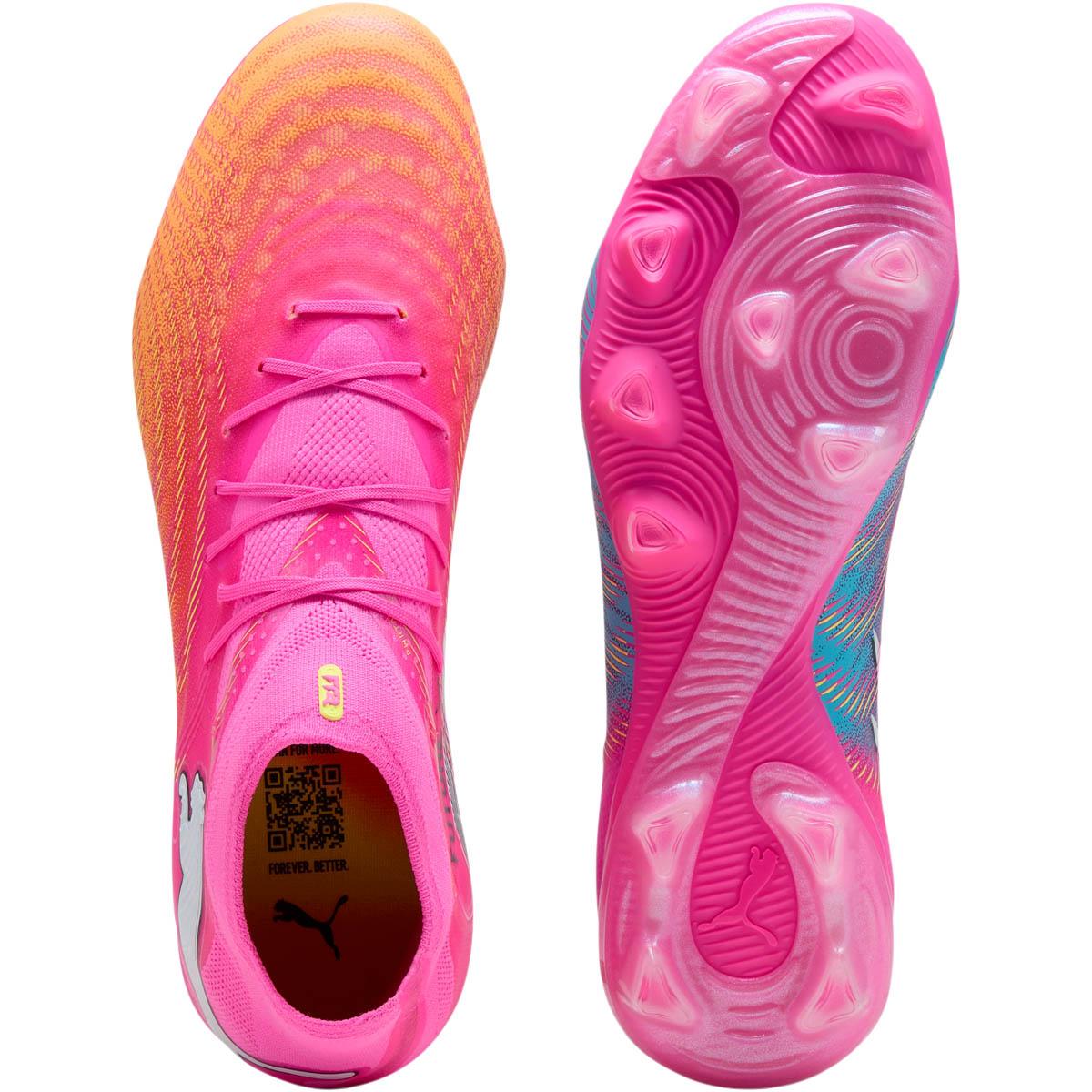 PUMA Future 9 Pro FG/AG Fodboldstøvler Pink/Yellow/Blue