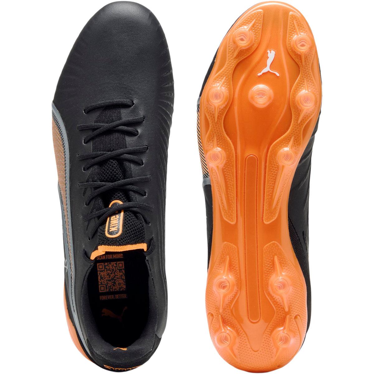 PUMA King Ultimate FG/AG Fodboldstøvler Black/Orange