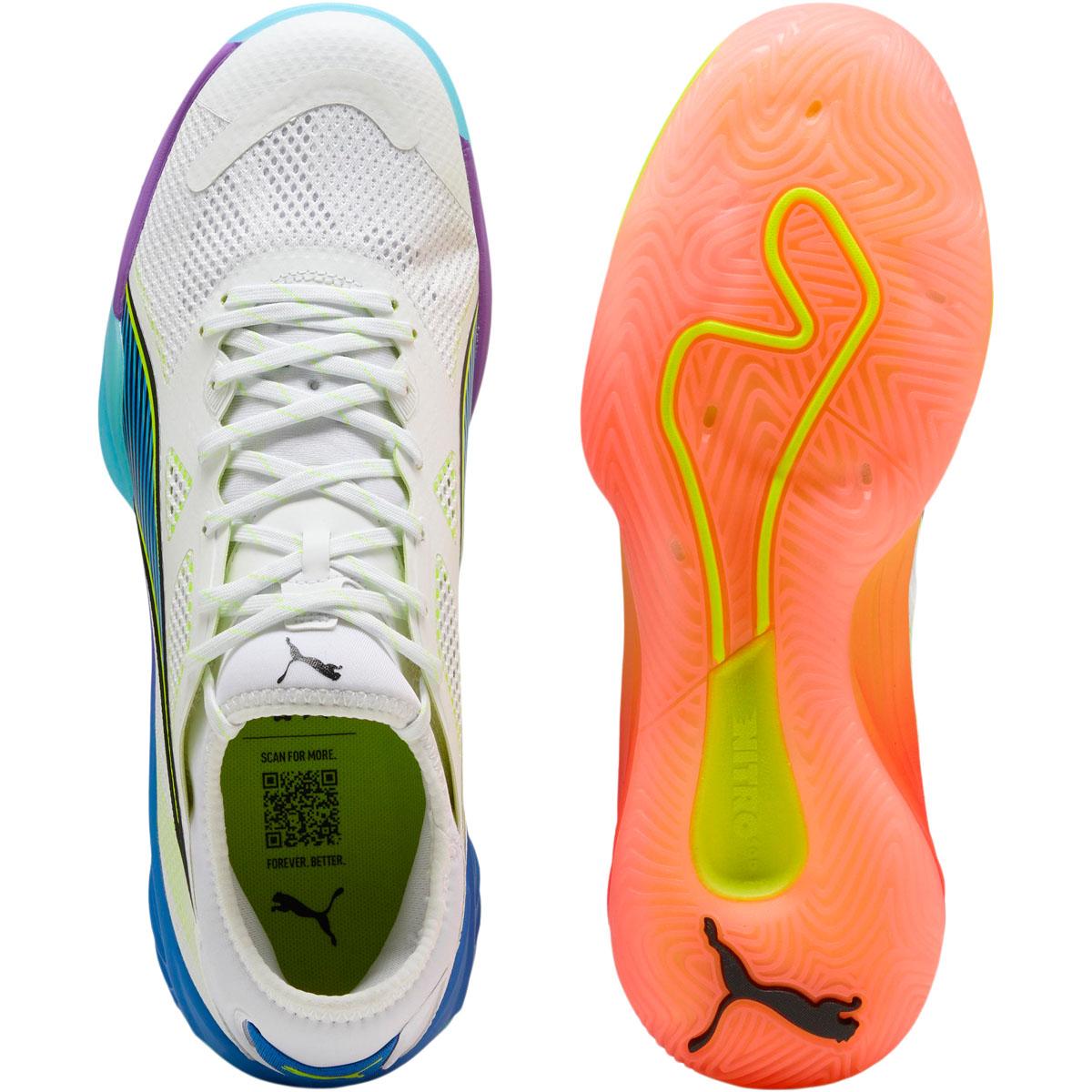 PUMA Eliminate Nitro SQD 4 Game On Håndballsko Herre White/Blue