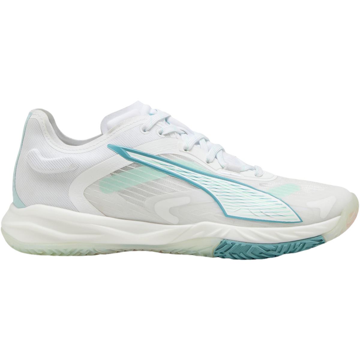PUMA Accelerate Nitro SQD 4 Game On Håndboldsko Dame White/Turkis