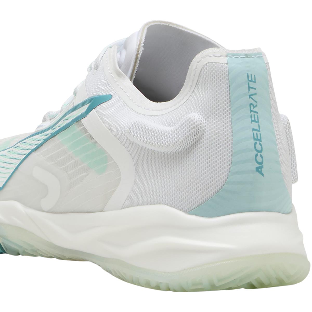 PUMA Accelerate Nitro SQD 4 Game On Håndboldsko Dame White/Turkis