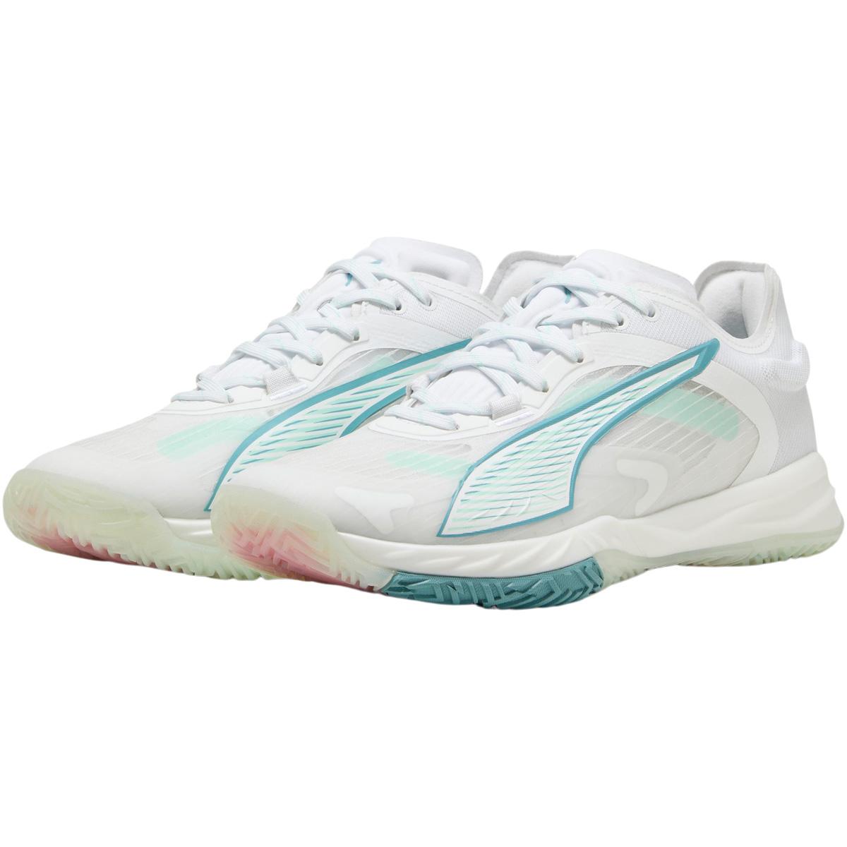 PUMA Accelerate Nitro SQD 4 Game On Håndboldsko Dame White/Turkis