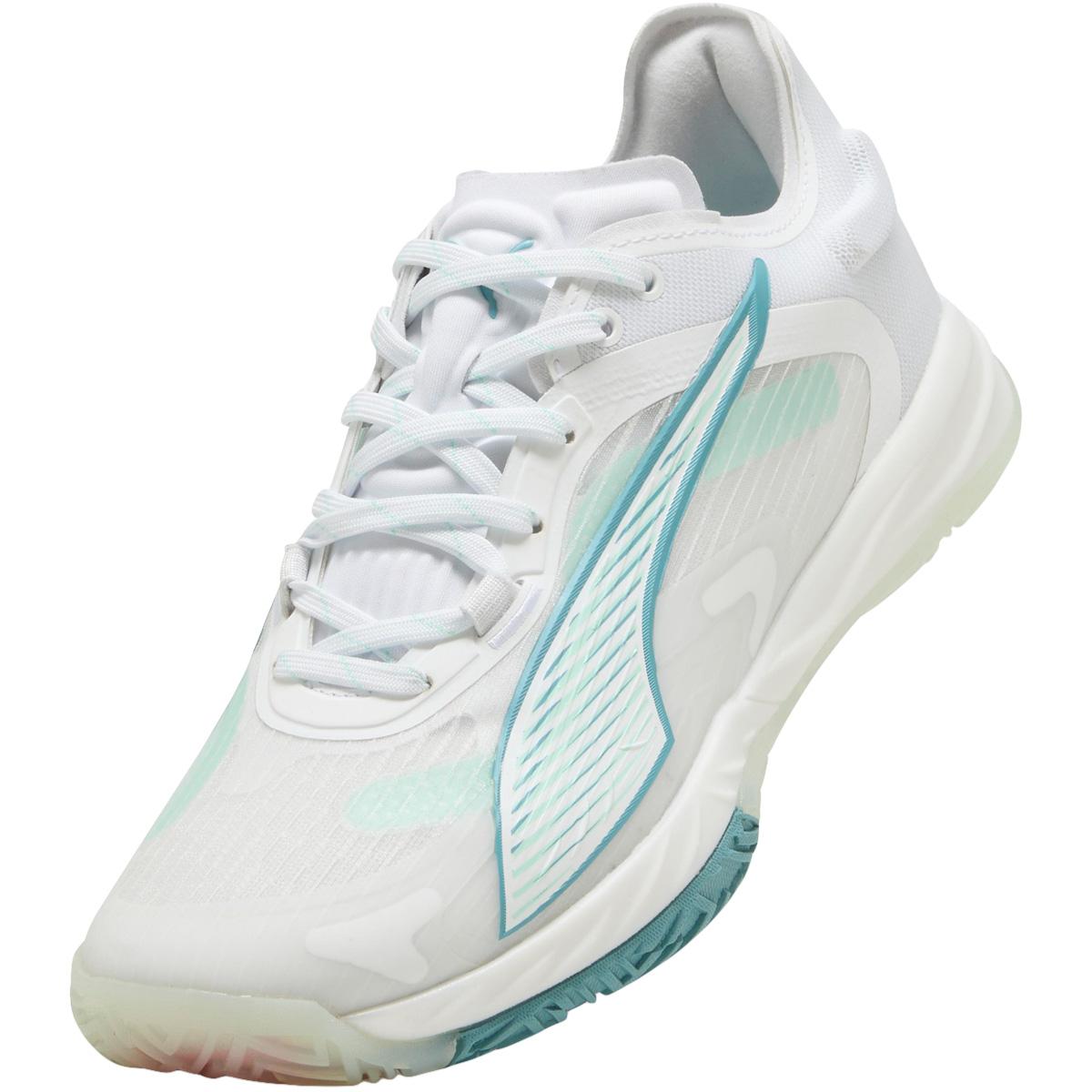PUMA Accelerate Nitro SQD 4 Game On Håndboldsko Dame White/Turkis