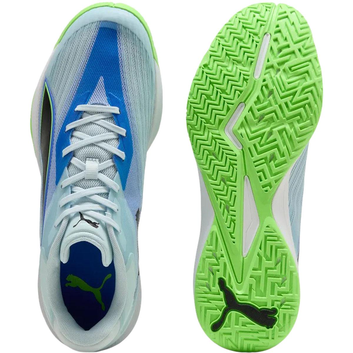 PUMA Accelerate Turbo 5 Håndballsko Herre Aqua Glow-PUMA Black-Green Gla