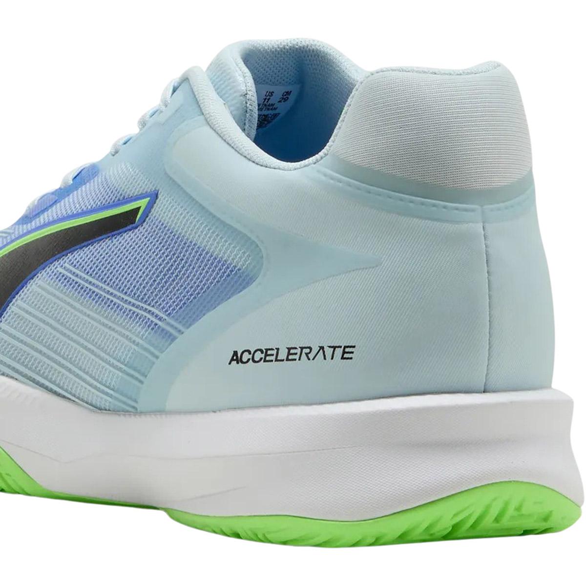 PUMA Accelerate Turbo 5 Håndballsko Herre Aqua Glow-PUMA Black-Green Gla