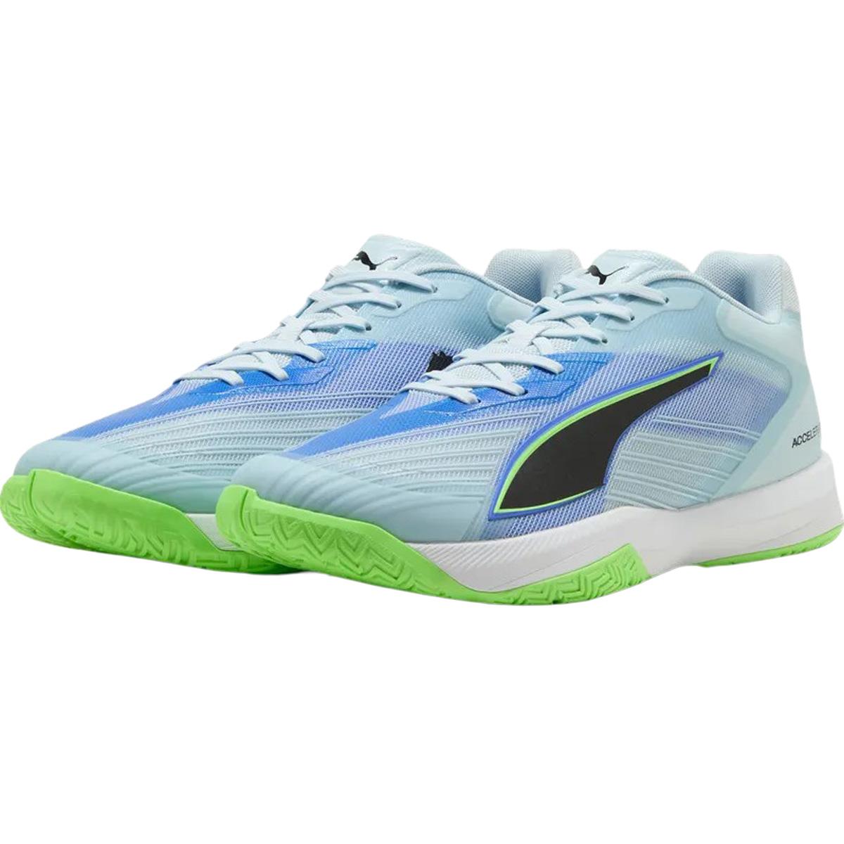 PUMA Accelerate Turbo 5 Håndballsko Herre Aqua Glow-PUMA Black-Green Gla