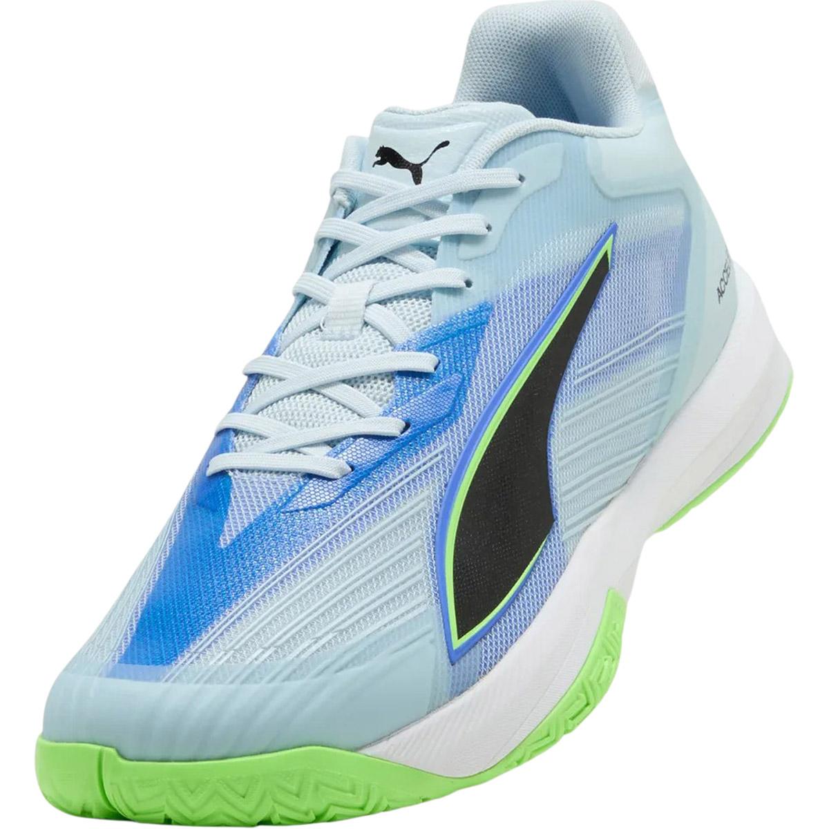 PUMA Accelerate Turbo 5 Håndballsko Herre Aqua Glow-PUMA Black-Green Gla