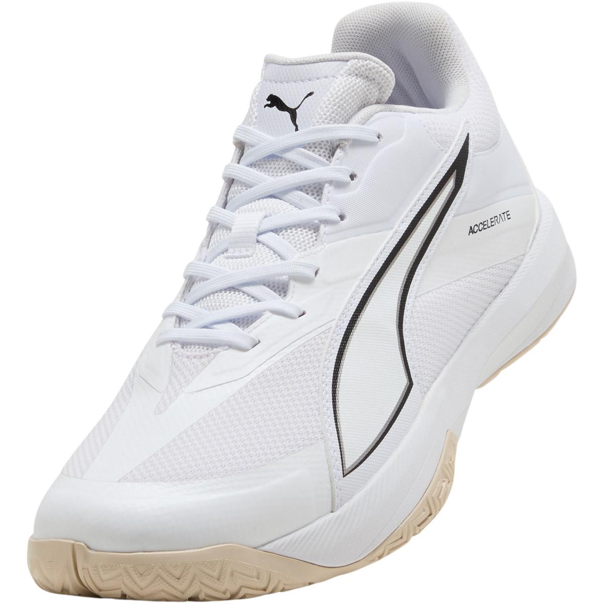 PUMA Accelerate Pro 5 Håndballsko Herre PUMA White-PUMA Black-Sedate G