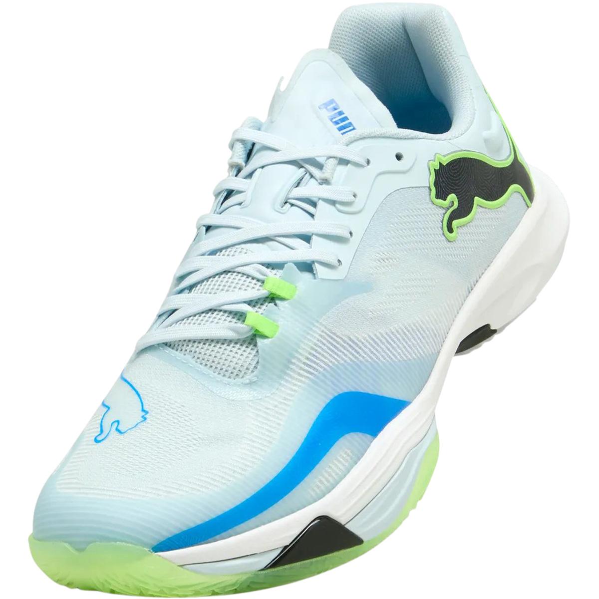 PUMA Vantage Nitro 2 Håndballsko Herre Aqua Glow-PUMA Black-Green Gla