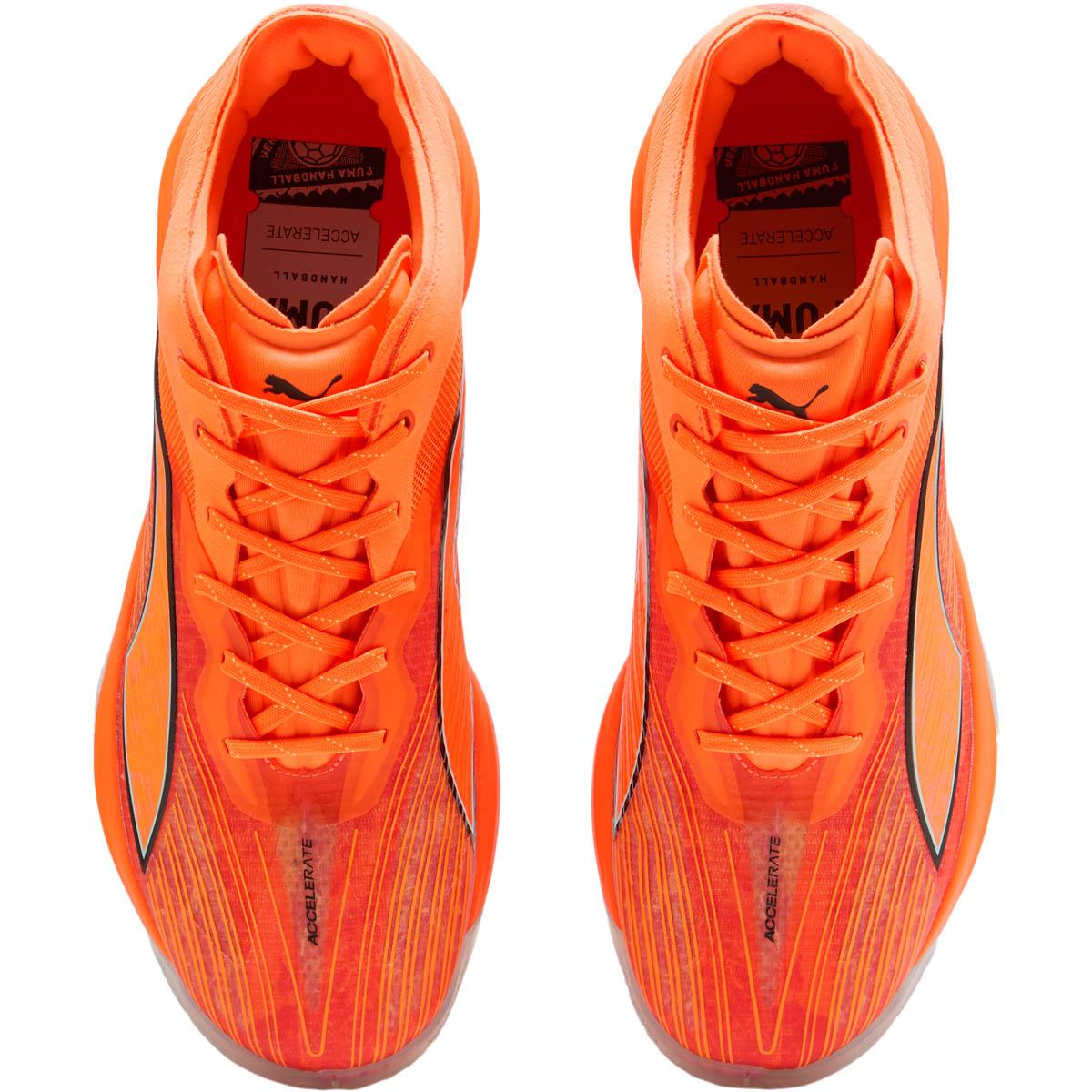PUMA Accelerate Nitro SQD 5 Road to Glory Håndballsko Unisex Ultra Orange-Hi Vis Blue-For A