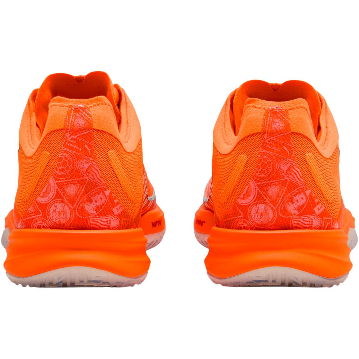 PUMA Accelerate Nitro SQD 5 Road to Glory Håndballsko Unisex Ultra Orange-Hi Vis Blue-For A