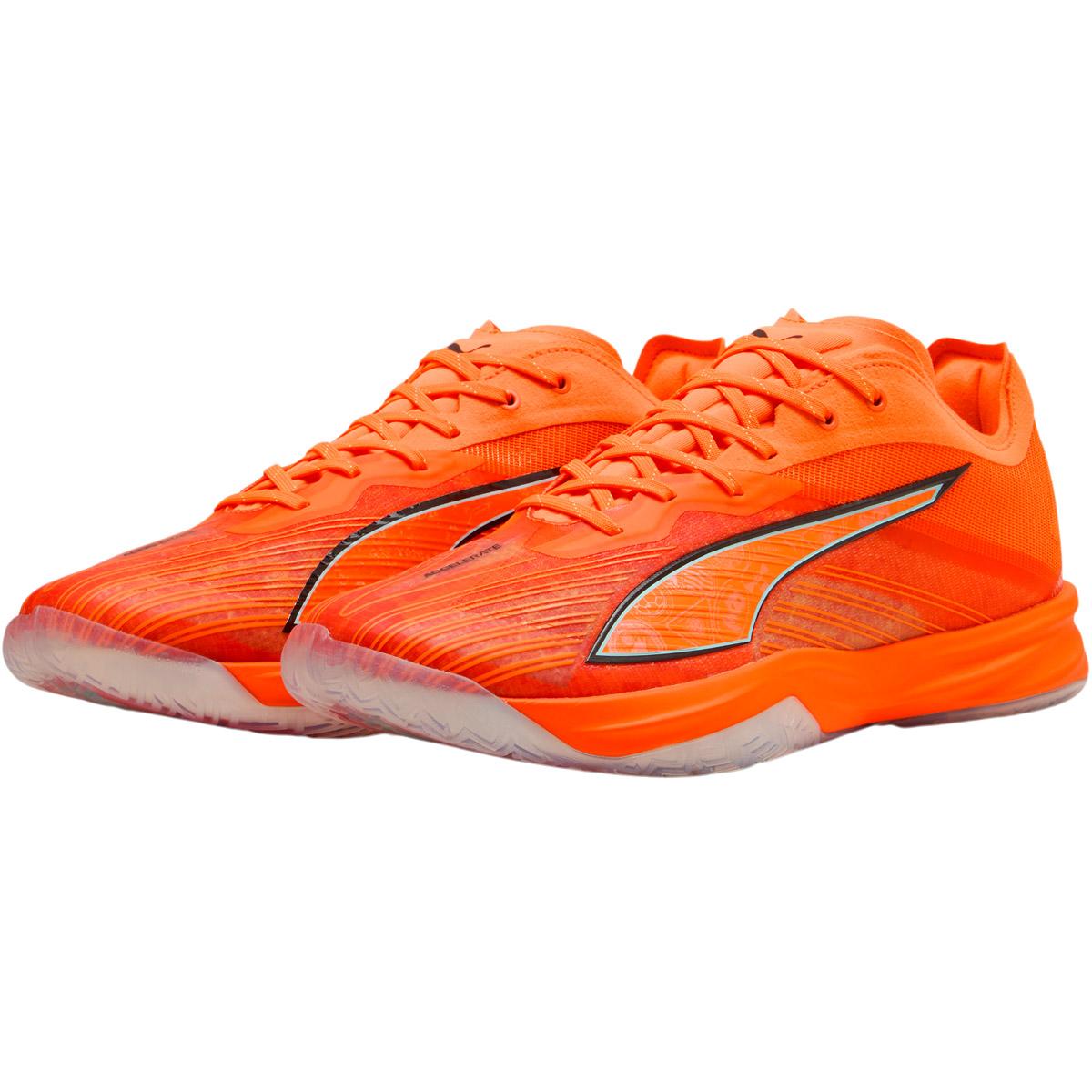 PUMA Accelerate Nitro SQD 5 Road to Glory Håndballsko Unisex Ultra Orange-Hi Vis Blue-For A