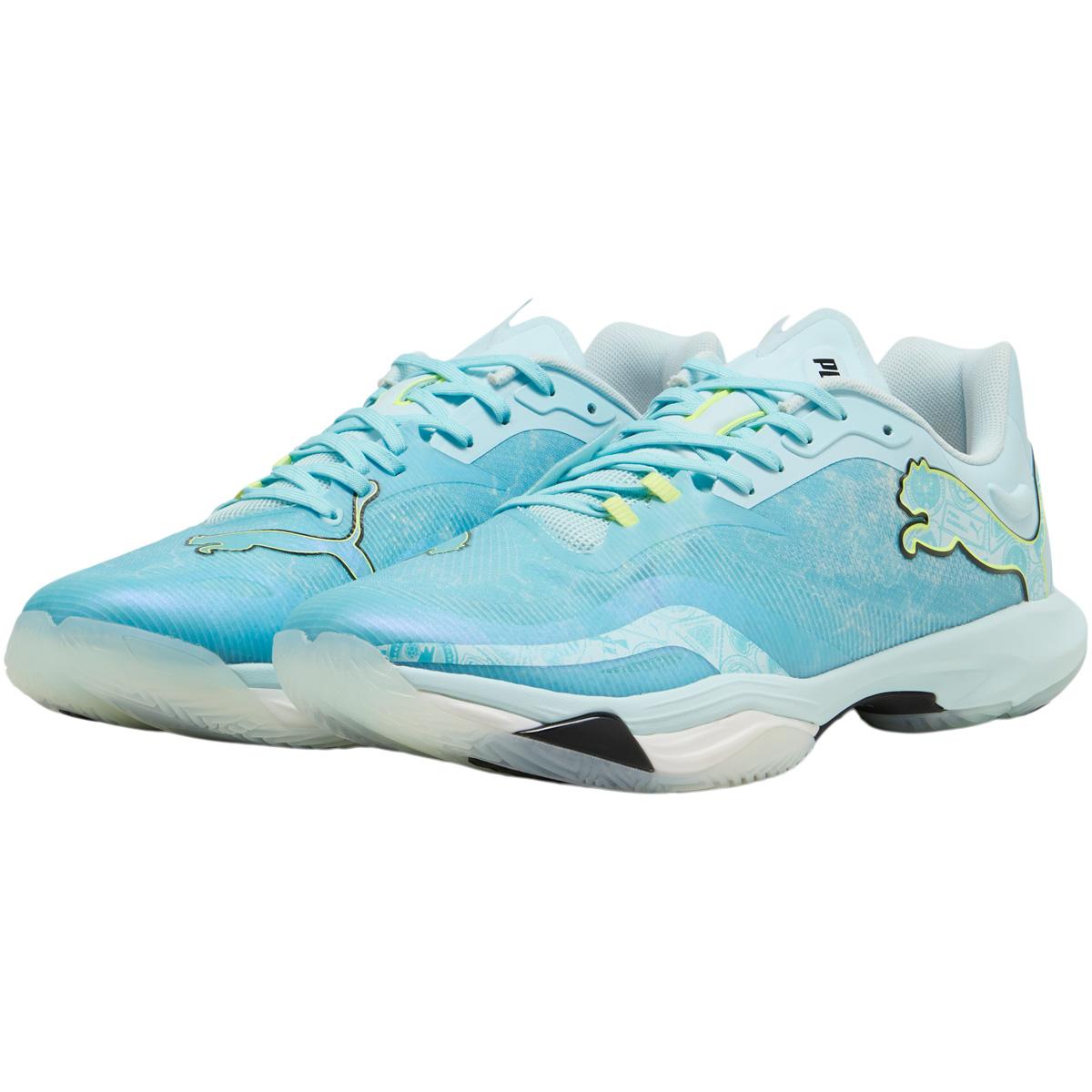 PUMA Vantage Nitro 2 Road to Glory Håndballsko Herre Soft Aqua-PUMA Black-Fizzy Yel