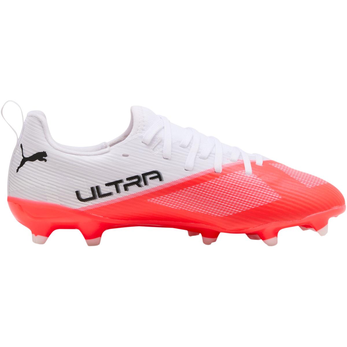 PUMA Ultra 7 Match FG/AG Fotballsko Barn Ultra Red-PUMA Black-PUMA Whit