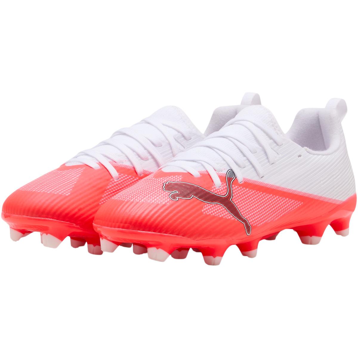PUMA Ultra 7 Match FG/AG Fotballsko Barn Ultra Red-PUMA Black-PUMA Whit